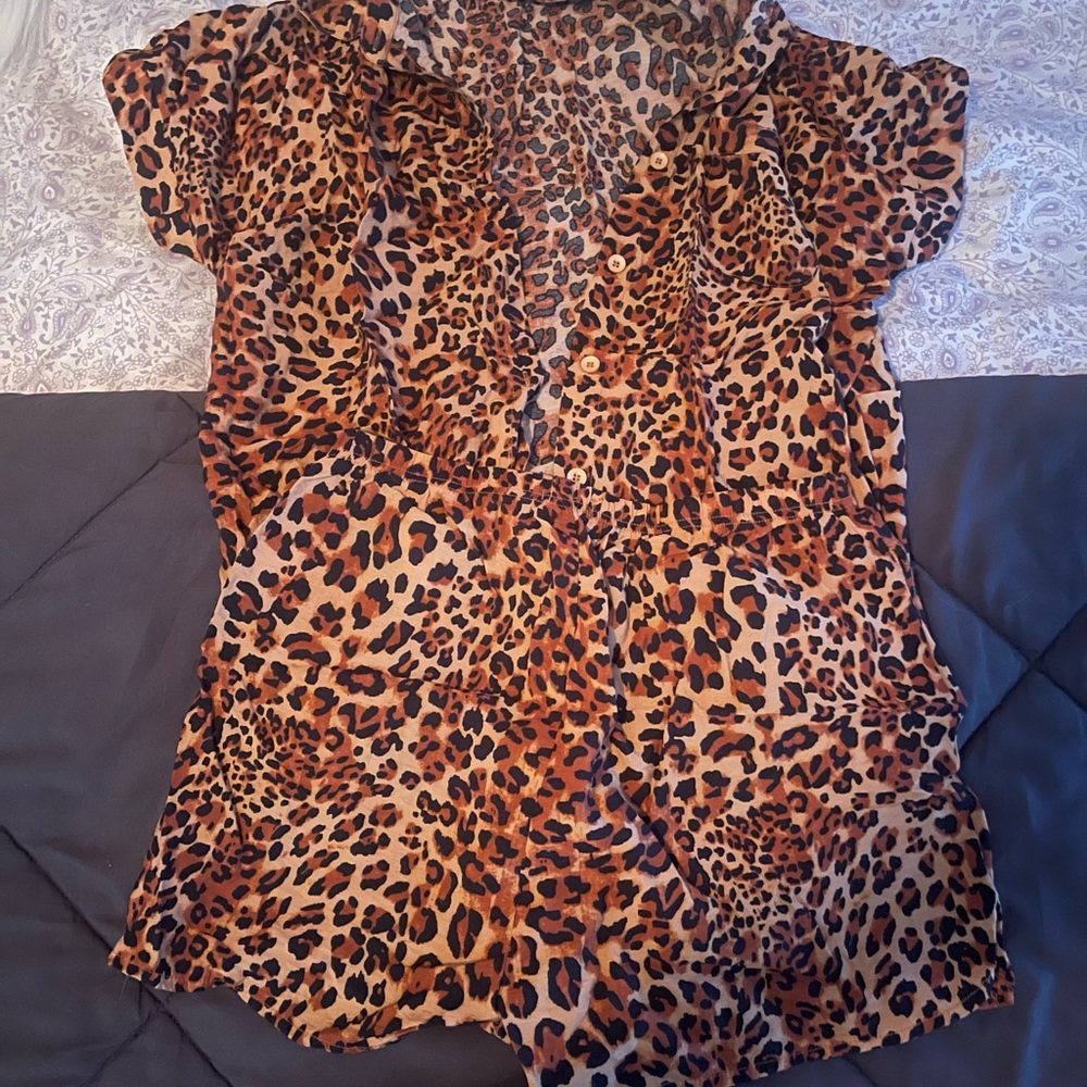 Amazon medium cheetah pjs